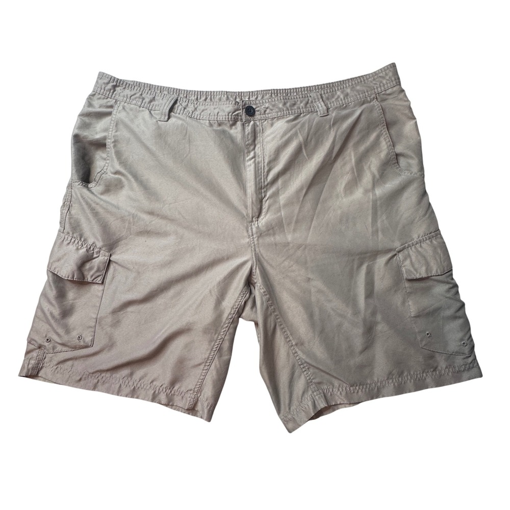Magellan‎ Shorts Mens 44 Khaki Round Rock Water Repellent Cargo Hiking Fishing